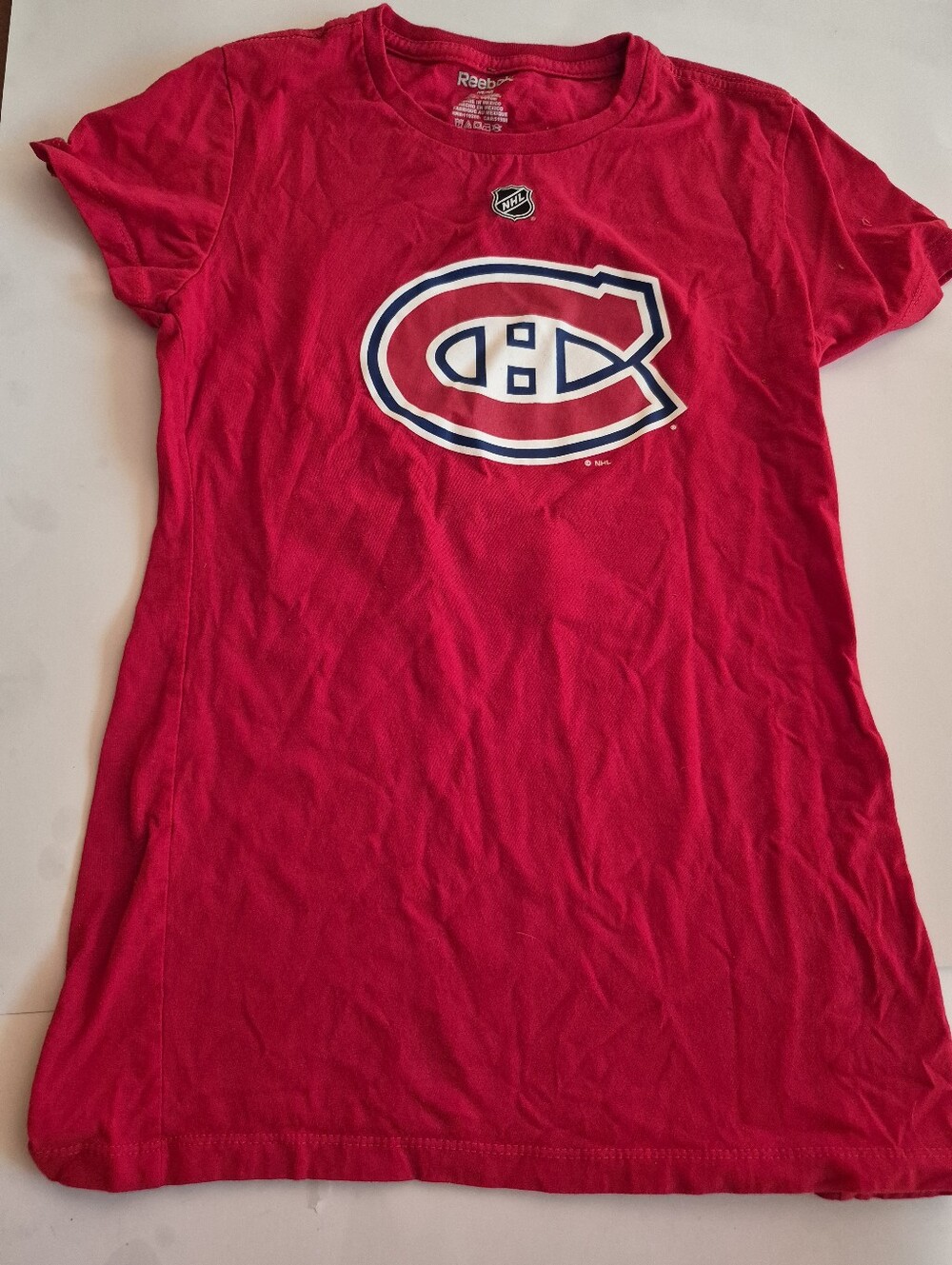 Reebok Junior Red Montreal Canadiens Short Sleeve Tee Carey Price 31